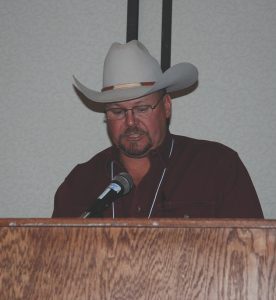 Outgoing WPGA president Jay Glover presided over the WPGA conference. (Photo by Cindy Wise)