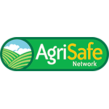 Logo for AgriSafe Network is bean-shaped and bright green.
