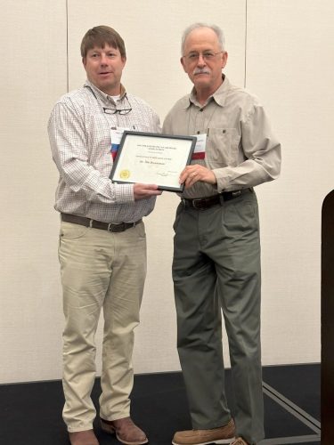 Presentation for Excellence in Research Award 