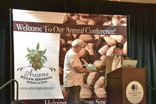 Award presented from President Harold Payne to retiring Jim Walworth-Secretary/treasurer