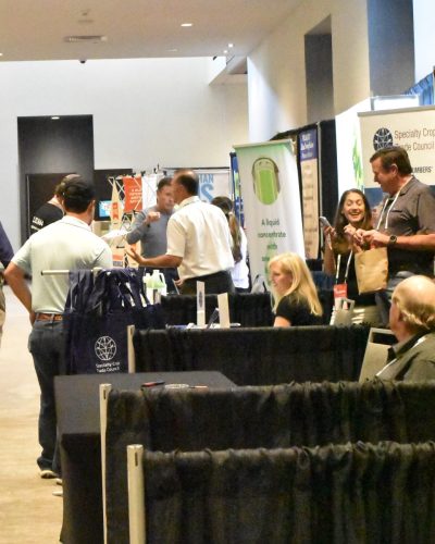 Booths along Education Hall