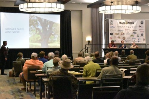 Grower Panel: Challenges Facing Texas Pecan Producers —Moderator: Dr. Monte Nesbitt; Panelists: Travis Britt, James Livergood, Alex Eveler & Winston Millican